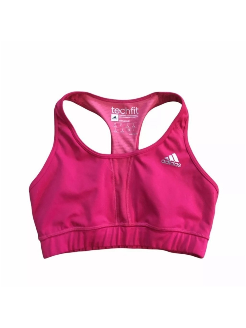 Adidas Techfit Clima Cool Sports Bra Pink size small